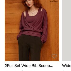 OGL Women's Burgundy Tunic with Built-in Bra